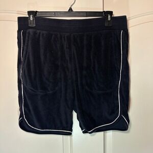 Todd Snyder Mens L Navy Terry Warm-Up Shorts‎ Soft Lounge Athletic Retro Style